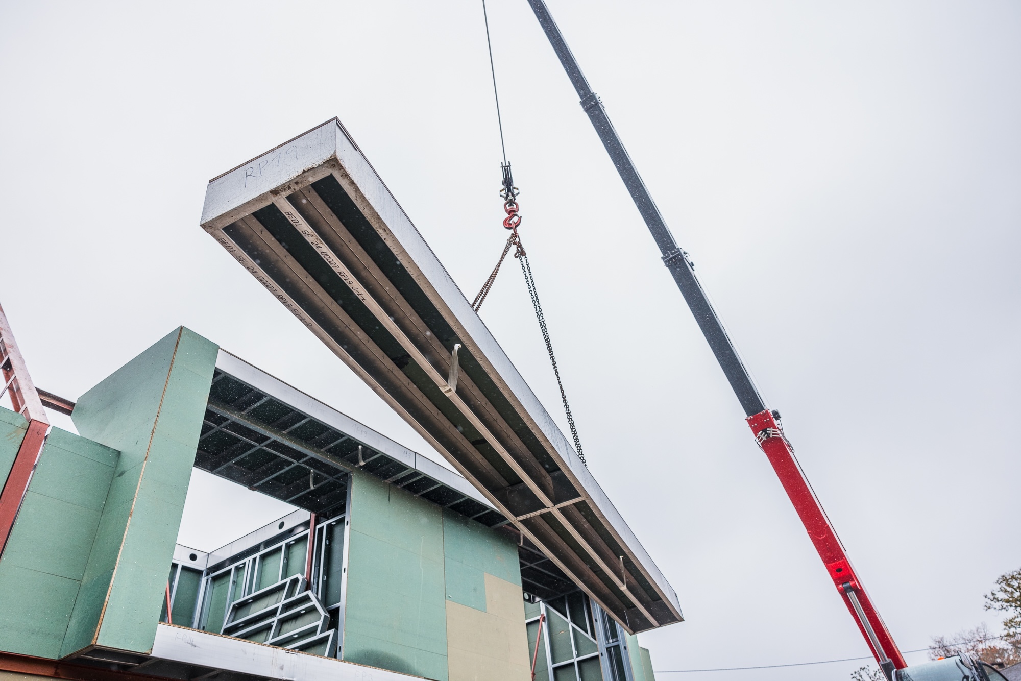 Fastwall project - housing - construction site - steel frame - ossature métallique