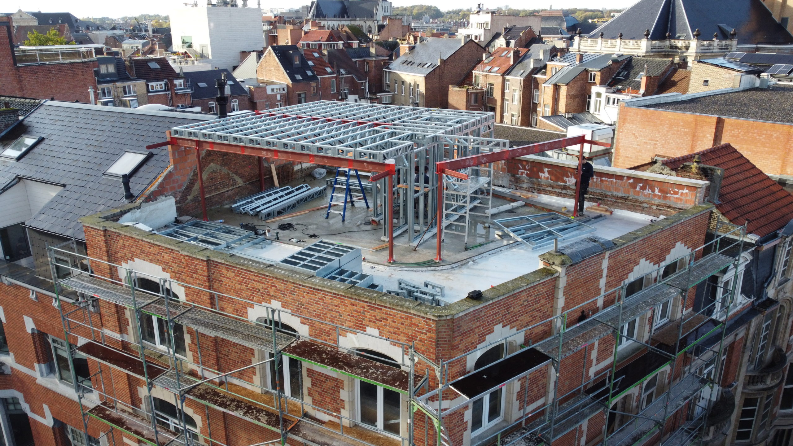 Steel frame elevation