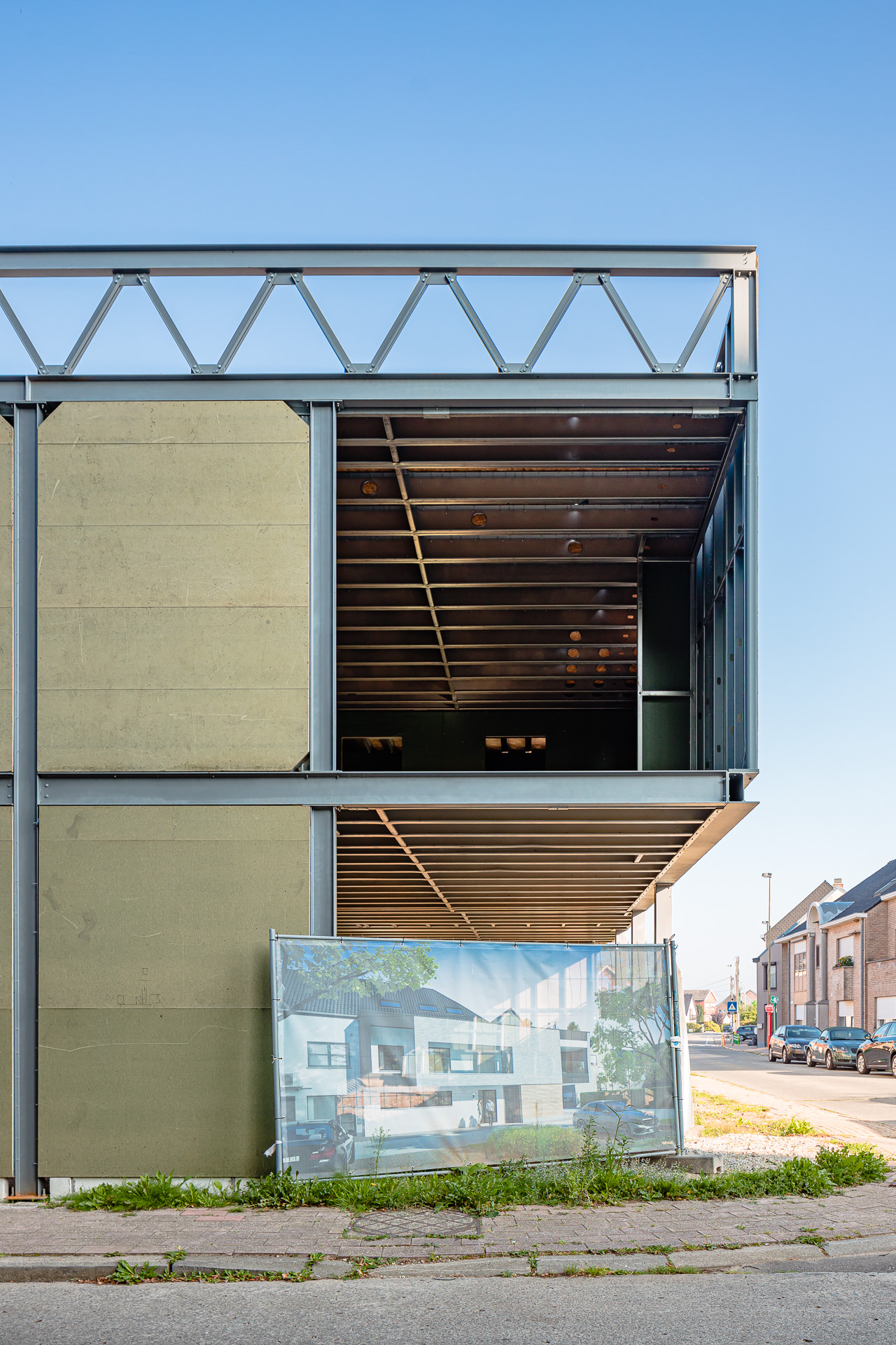 Apartment building in Schaffen in BE built by beSteel.