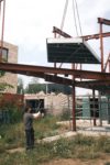 Individual family steel frame house