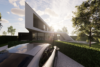 Individual family steel frame house