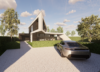 Individual family steel frame house