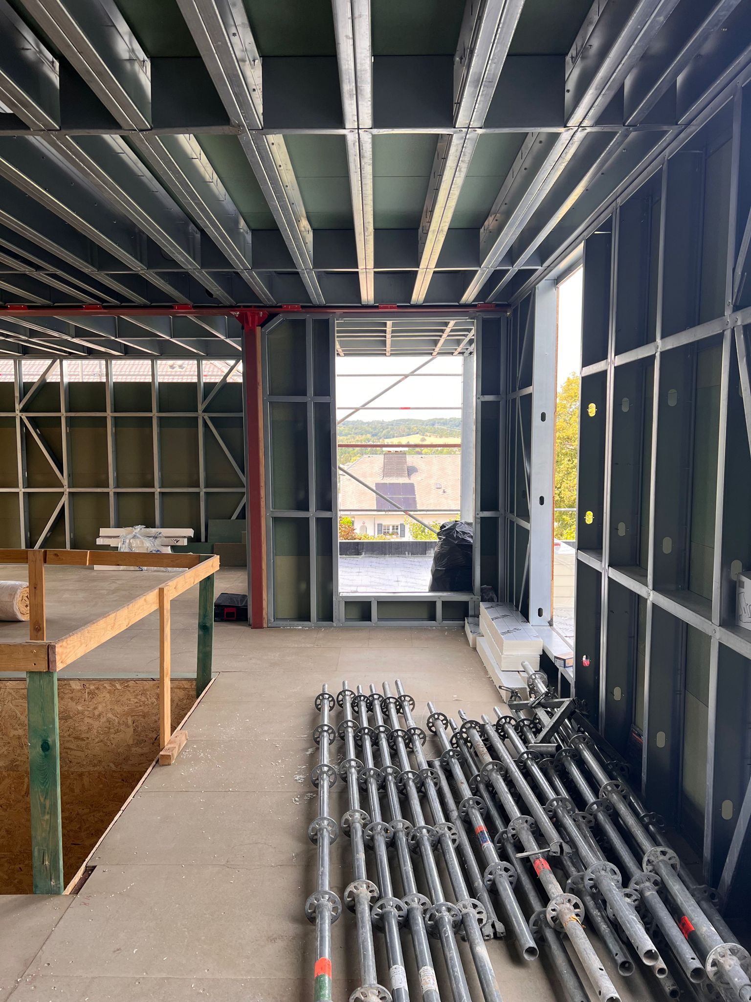 Four-storey steel frame building