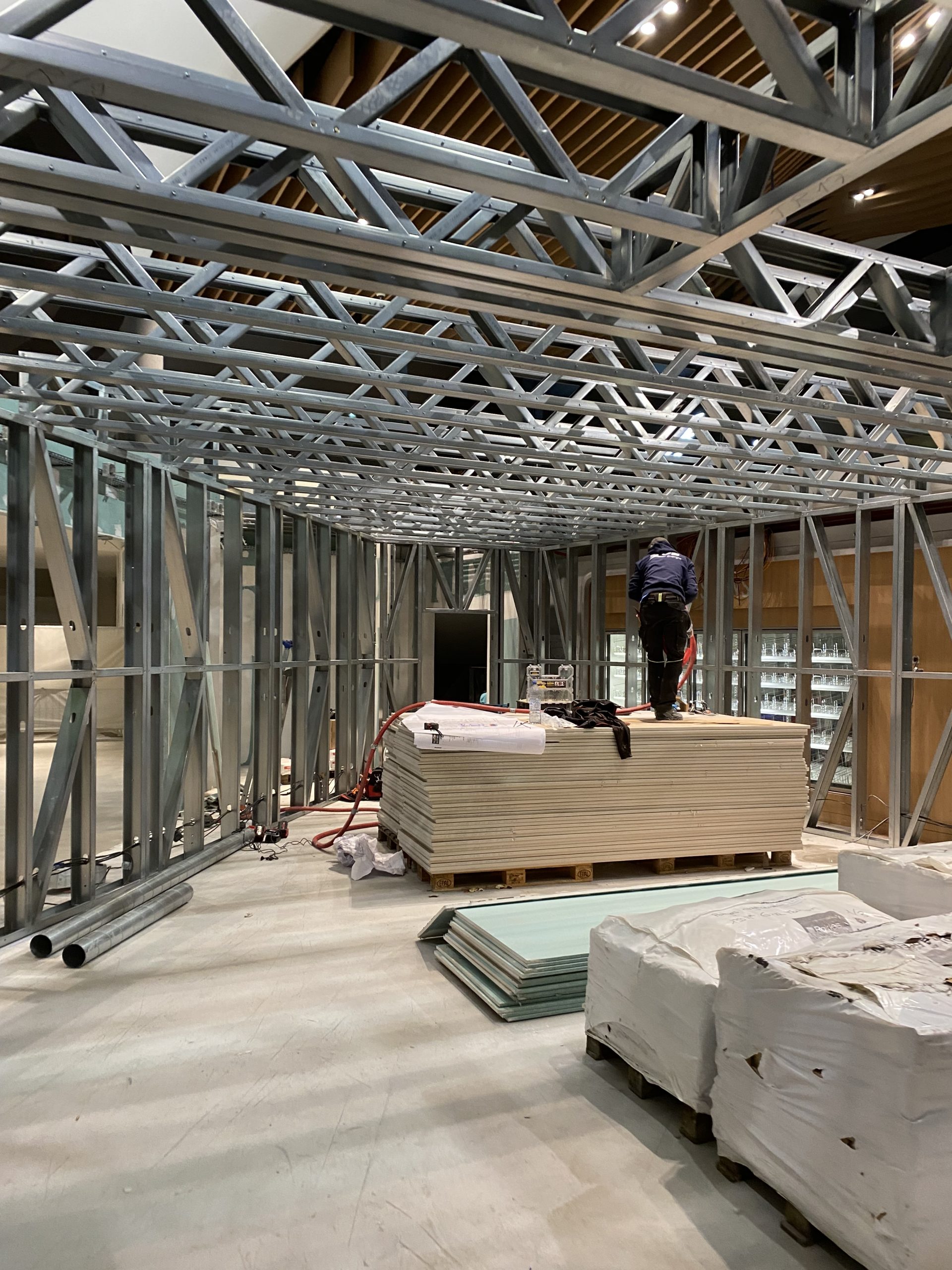 workers on site