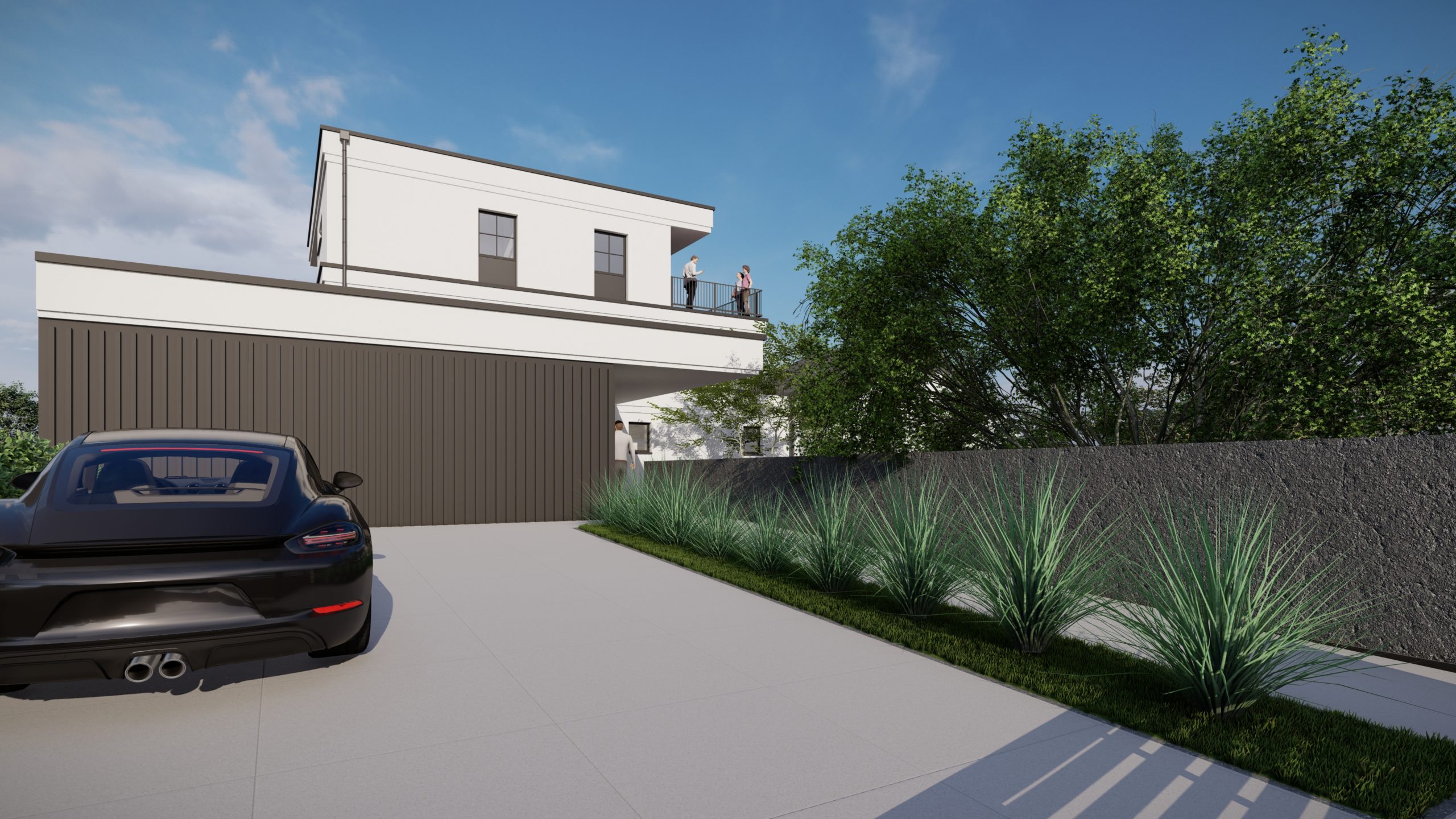 Mixed-use steel frame building